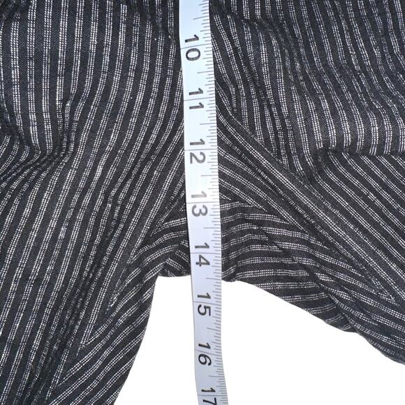 Sundance Amelia Linen Blend Black Pinstripe Pants 14 - Picture 9 of 10